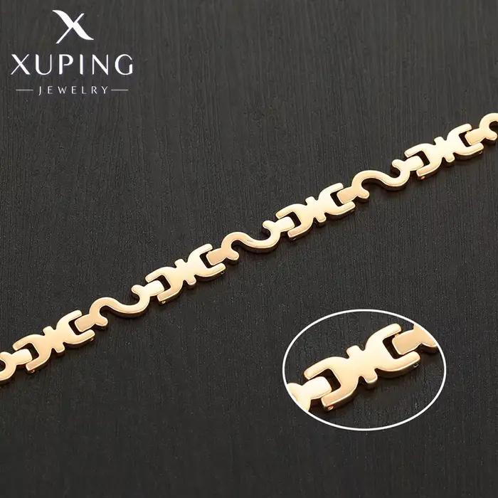 Xuping bijoux nouveauté à la mode Style Simple 20 cm couleur or Bracelets pour femme cadeau X 001053989