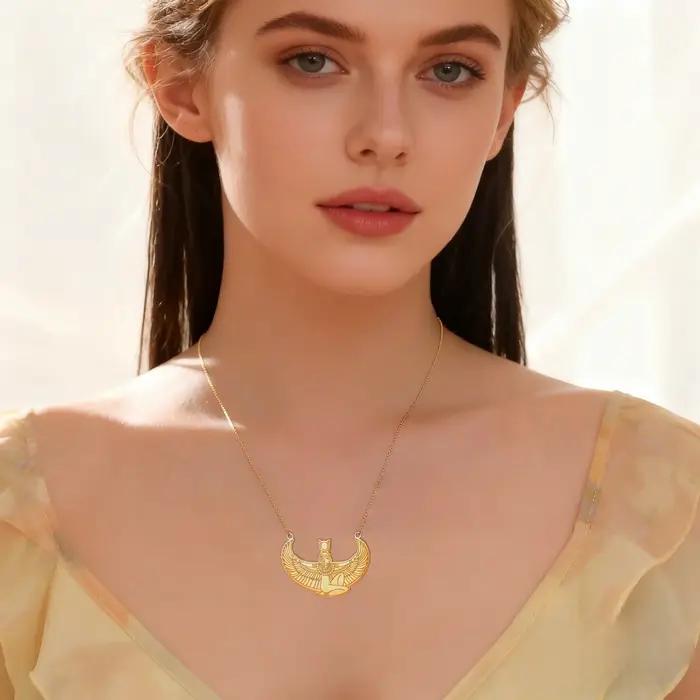 Jeshayuan – collier Isis de déesse égyptienne ancienne
