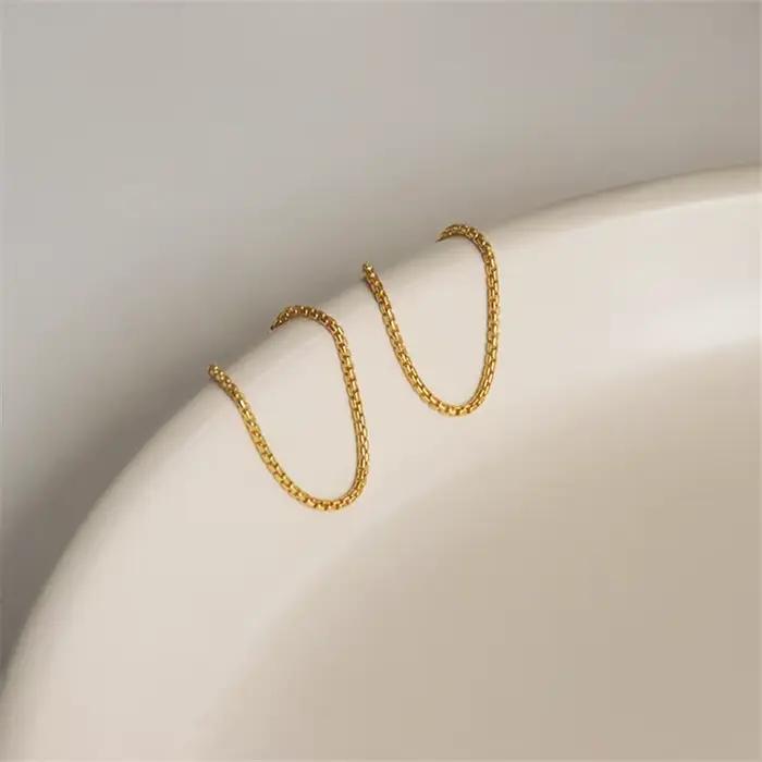 Bague minimaliste en or 14K pour femmes, boîte remplie de bijoux, style Boho