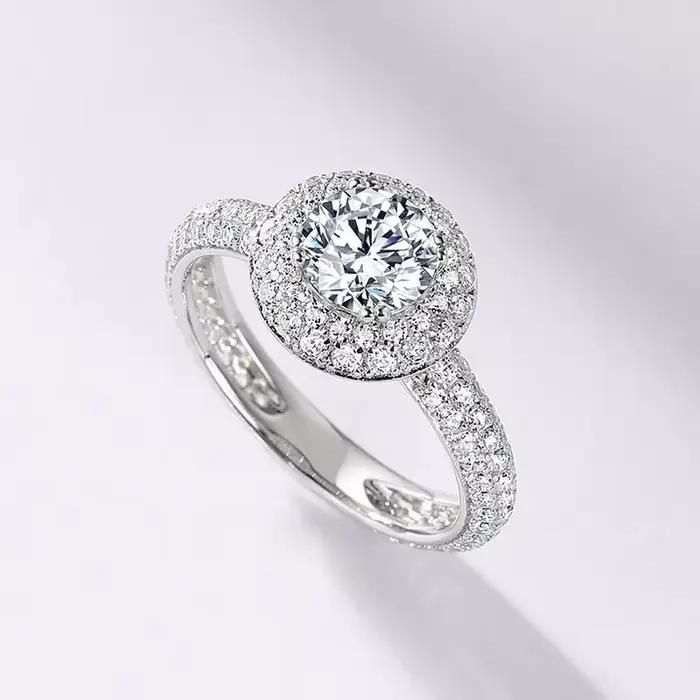 Metis – bague de luxe en Moissanite, certificat GRA, bagues en diamant de laboratoire, bijoux de mariage pour femmes, plaqué or 18 carats, argent S925