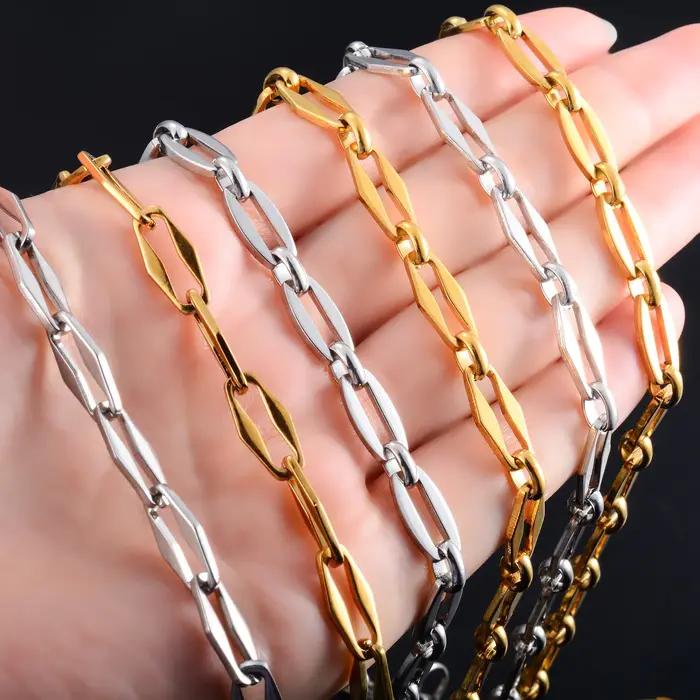 Collier Long de Base en Acier Inoxydable pour Homme et Femme