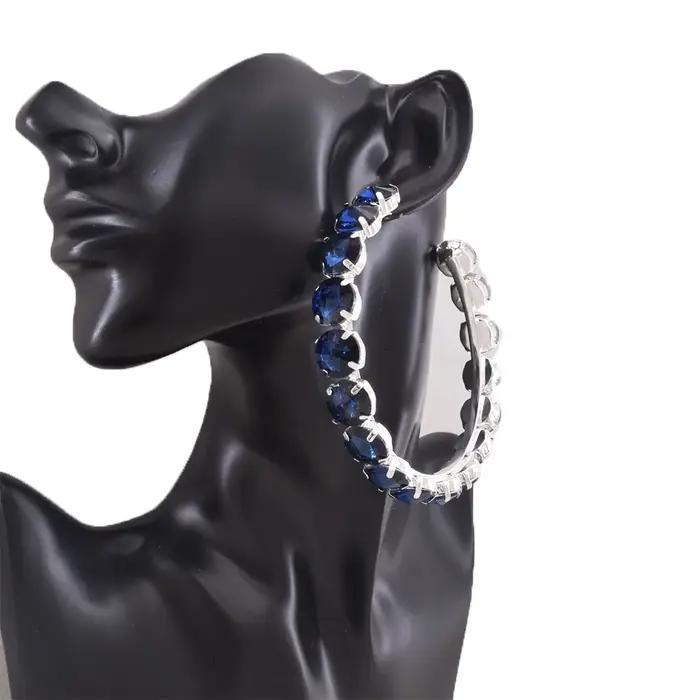 CuiEr-Boucles d'oreilles créoles rondes classiques pour femmes
