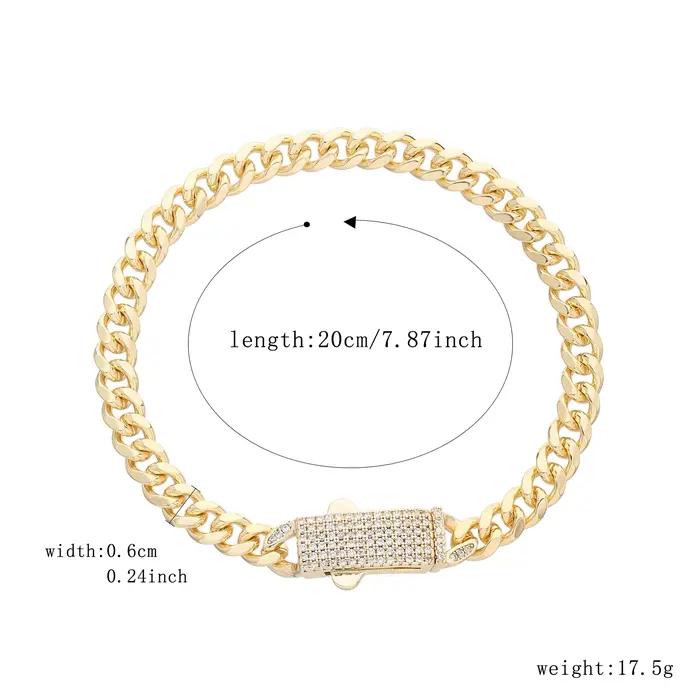 Bracelet et collier de luxe Monaco en zircon blanc