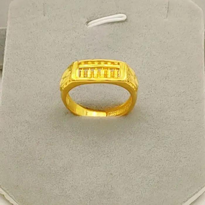 Bague réglable en or pur 18 carats pour homme et femme symbole d'amour éternel style classique pour occasions spéciales