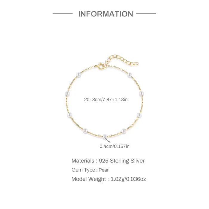 ROXI – Bracelet de cheville en argent Sterling 925 pour femmes, chaînes exquises, bijoux de plage d'été pour filles, cadeaux