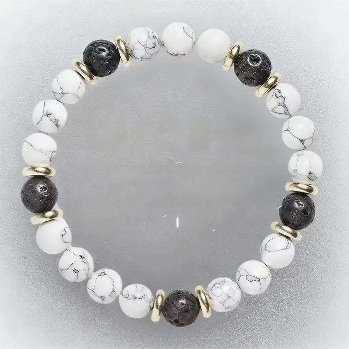 Bracelet en pierre œil de tigre bijoux unisexe fait main pour homme et femme style tendance robuste pour toutes les occasions
