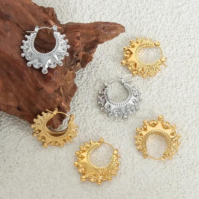 Boucles d'oreilles de style victorien - Bracelet manchette gitane Boho