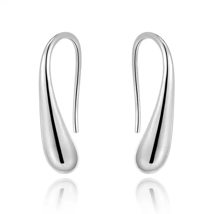 Boucles d'oreilles goutte d'eau en argent 925 pour femmes élégantes, bijoux mode pour occasions spéciales et cadeaux de mariage