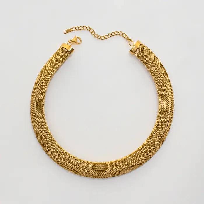 Collier et Bracelet Ronds en Maille Ajourée Plaqués Or et Argent pour Femme Occasions Spéciales Tendances Mode Élégance Chic Casual Sport Neo-Gothic Vintage Bohemia Daily Street Cocktail Party