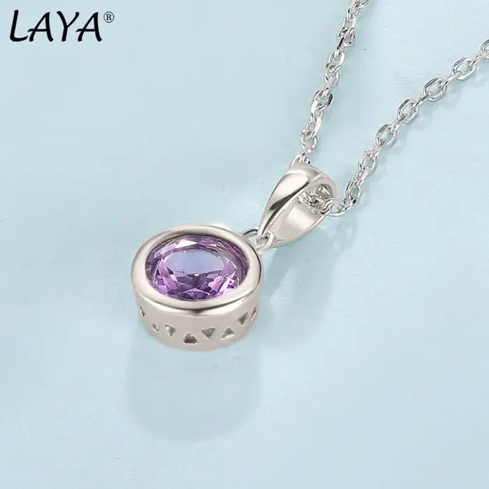 LAYA – collier avec pendentif en argent Sterling 925