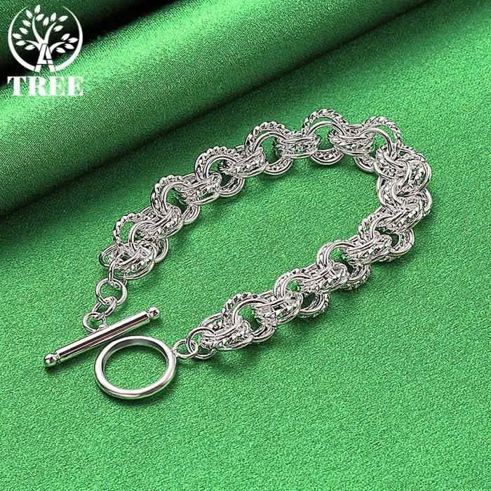Bracelet cercle complet en or 18 carats pour femmes et hommes