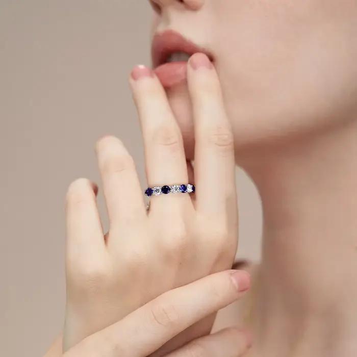 Bague de mariage en moissanite Pretty Beauty 3