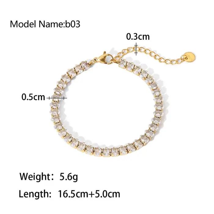 Bracelet pour femme en acier inoxydable à breloques motif coeur chaîne corde bijoux de mode