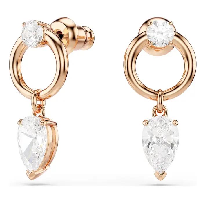 Parure de bijoux Anniversaire 2026 – Collier, bague et boucles d'oreilles de luxe pour femme, avec plumes bleues charmantes et cristaux géométriques blancs et verts