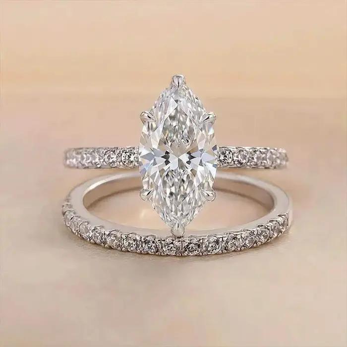 Bague en argent sterling 925 sertie de zirconium blanc élégante pour femmes occasions spéciales fiançailles mariage luxe haute qualité bijoux fins offres spéciales