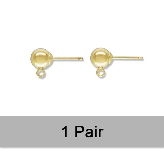 Boucles d'oreilles en or véritable 14 carats