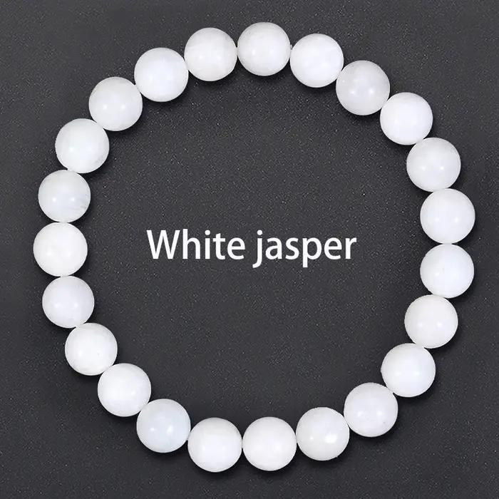 Bracelets en perles de rhodonite pour hommes et femmes, bracelet en pierre d'énergie naturelle, brac