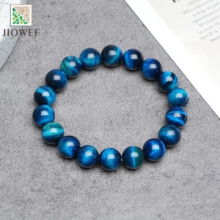 Bracelet œil de tigre bleu naturel