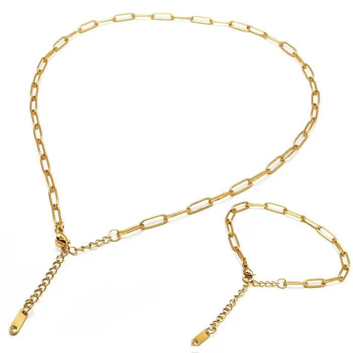 Chaîne dorée Moonrise pour femmes bracelet ou collier simple élégant pour offrir occasions spéciales