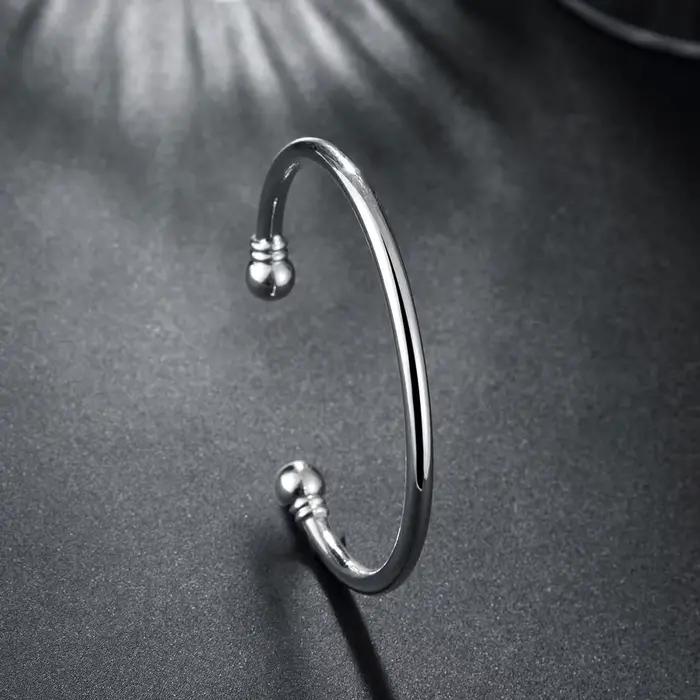 Bracelets en argent Sterling 925 pour femmes, simples et élégants, bijoux à la mode pour fête de mariage, cadeaux de noël