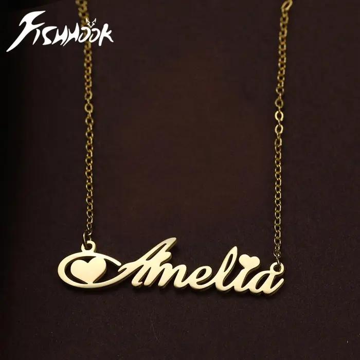 Collier personnalisé avec nom et Logo
