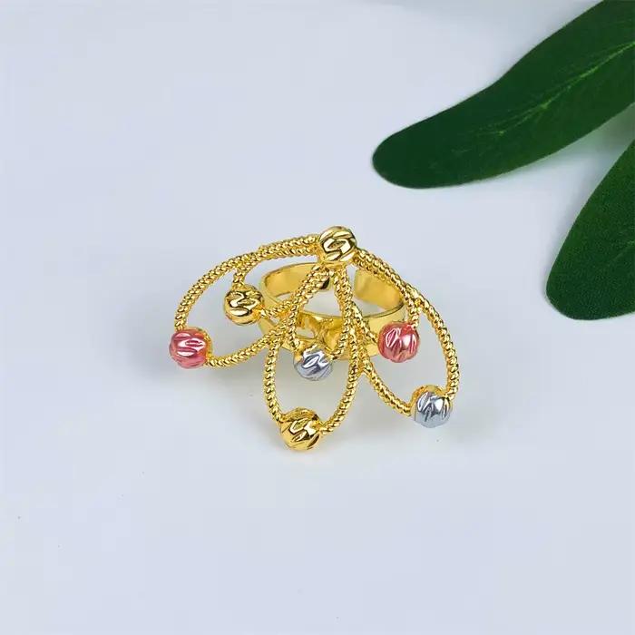 Nouvel ensemble de bijoux de luxe plaqué or pour femme, élégant pour les fêtes, style africain