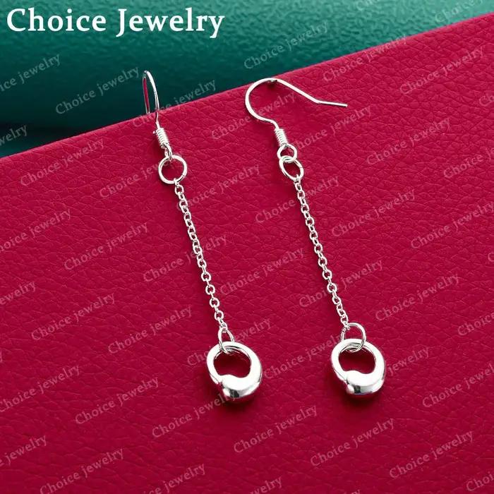 Boucles d'oreilles en argent sterling 925 goutte d'eau pour femmes bijoux de soirée et mariage élégants