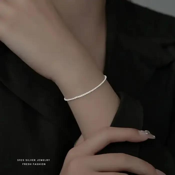 Collier en argent sterling S925 avec breloque haute pour femmes, bijou romantique et élégant pour occasions spéciales