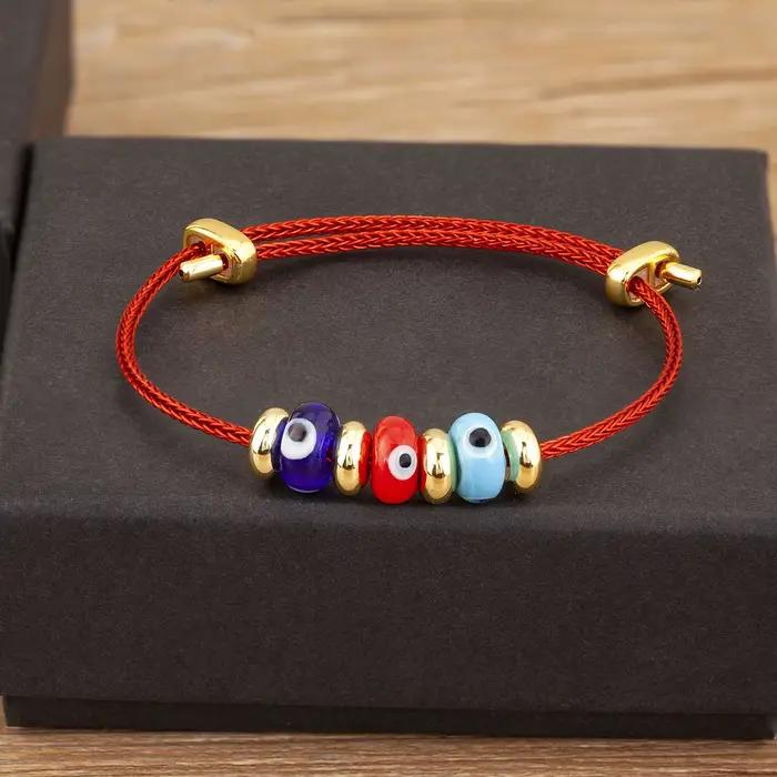 Bracelet Mauvais Œil Turc en Zircone Cubique pour Femmes, Polyvalent et Élégant pour Toutes les Occasions