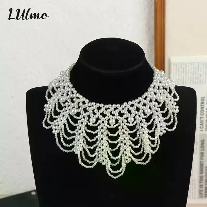 Collier de perles multicouches pour femmes