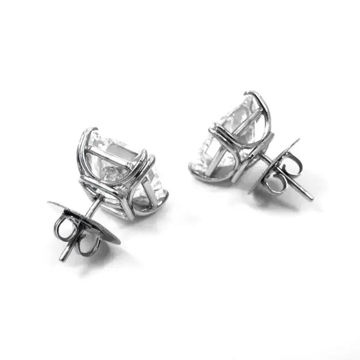 Boucles d'Oreilles Modernes Géométriques en Zircone Cubique pour Fiançailles Mariage Occasions Spéciales