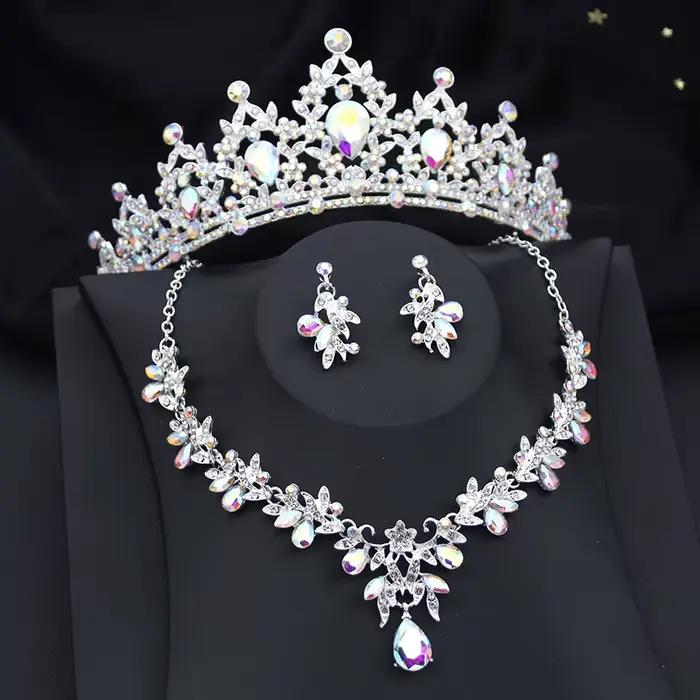 Parures de bijoux Princesse Couronne Rose pour Femme – Diadèmes