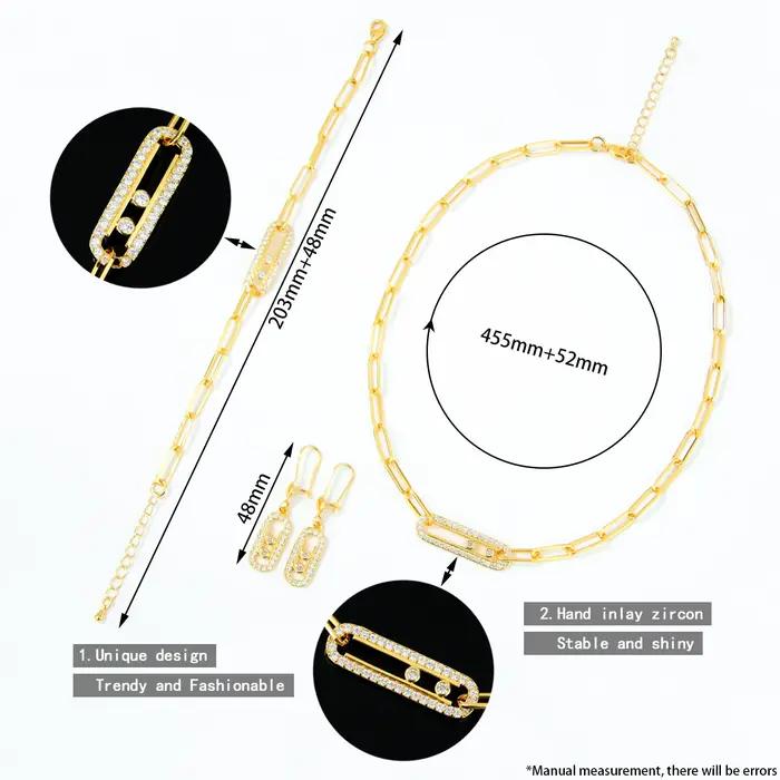 Parure de bijoux de mode de Dubaï