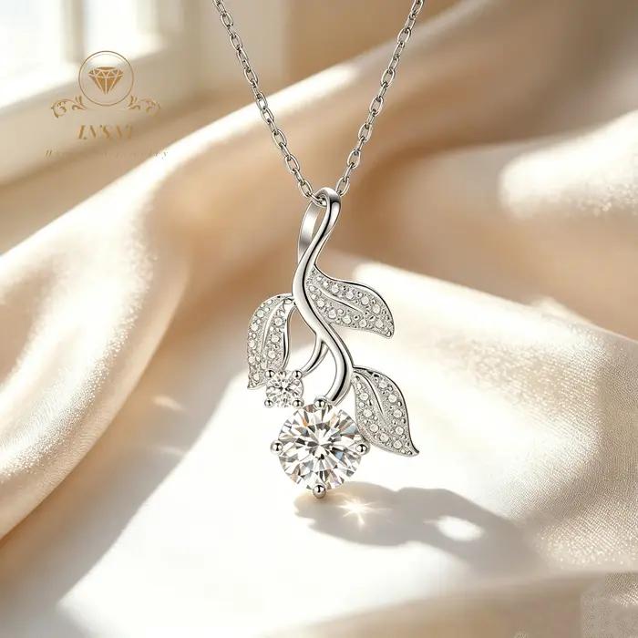 Collier Tulipe en Argent Sterling S925 pour Femme