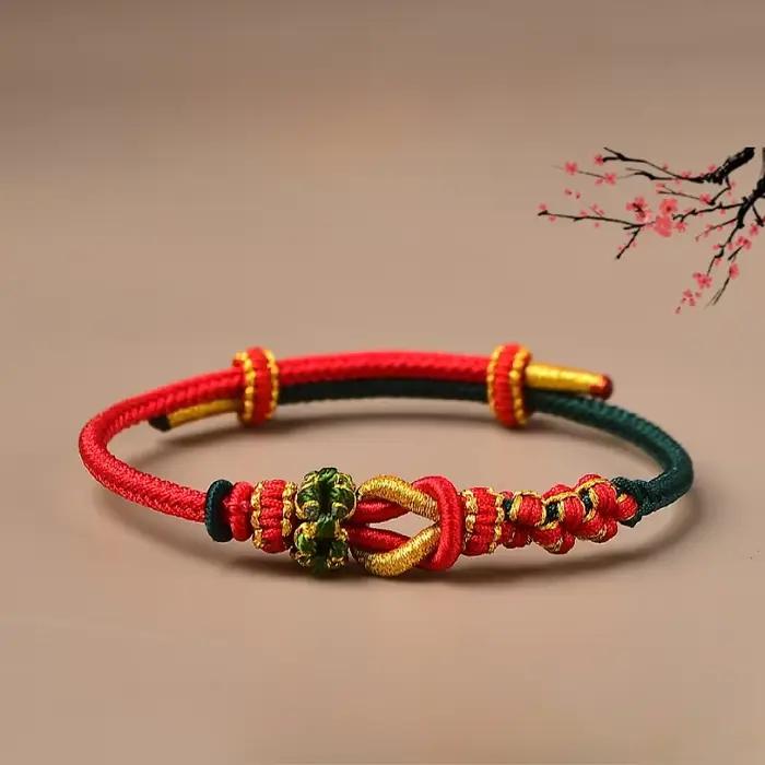 Bracelets de ULrouge tressés réglables pour femmes