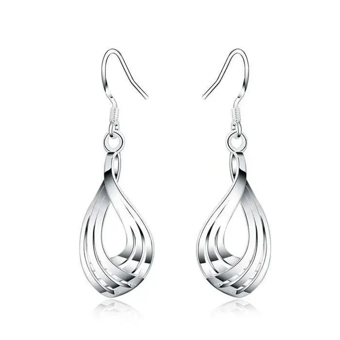 Boucles d'oreilles pendantes en argent Sterling 925 pour femmes