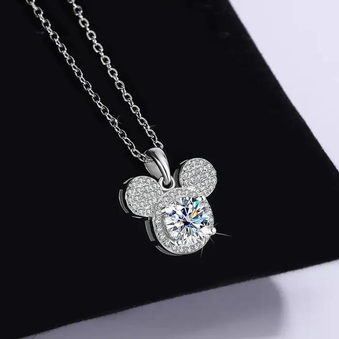 PomerceJelly-Pendentif en argent regardé S925 pour femme