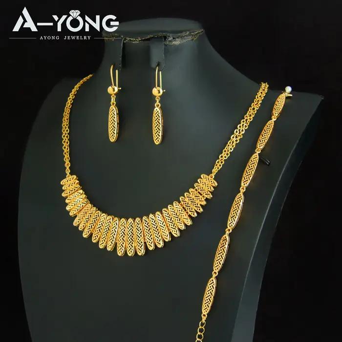 Ensemble de bijoux de mariage en or ethnique kurde de luxe