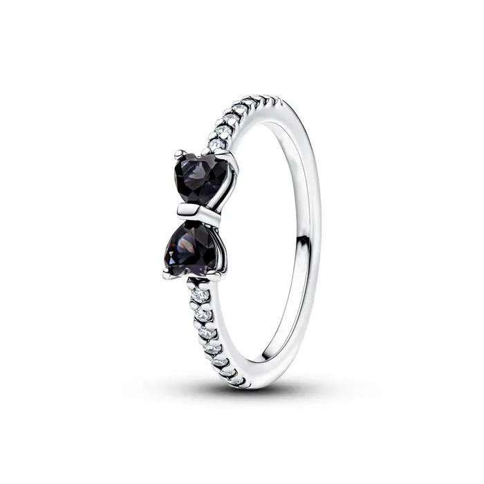 Bague en argent sterling 925 motif trèfle à quatre feuilles et cœur pour femme cadeau de bijoux raffinés pour les fêtes et occasions spéciales