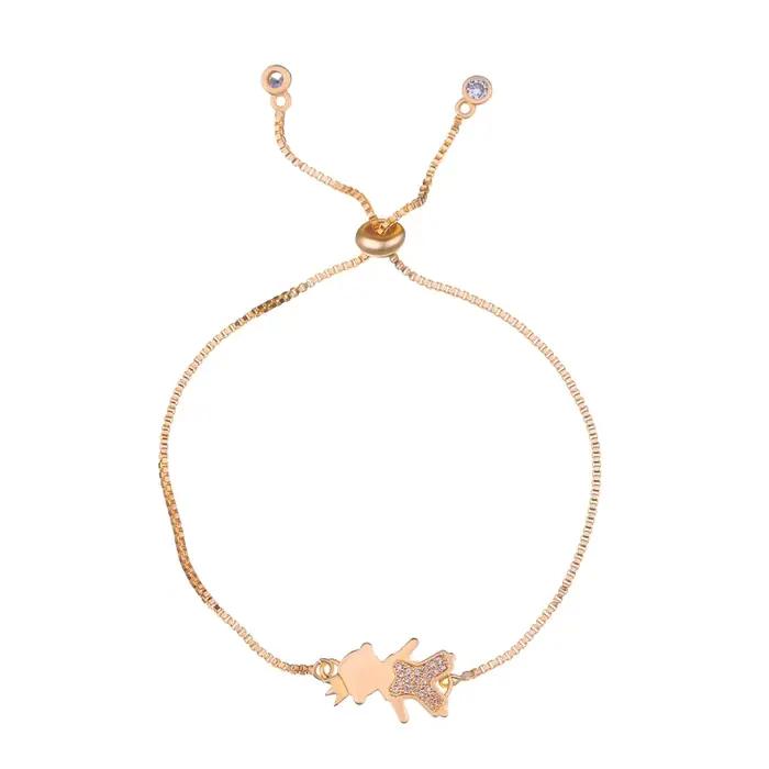 Juya – bracelets à breloques plaqués or 18 carats