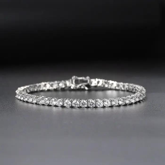 Bracelet de Tennis Moissanite D VVS1