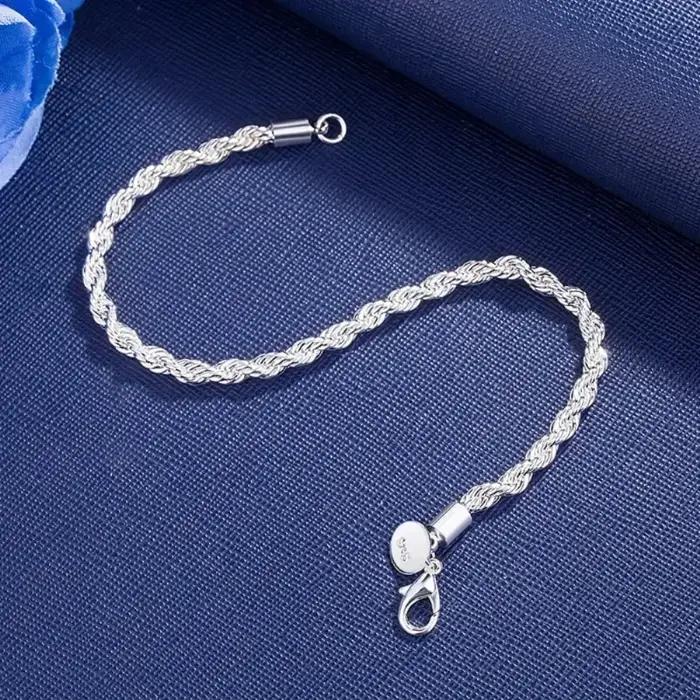 Bracelets élégants en argent Sterling 925 plaqué or 18 carats