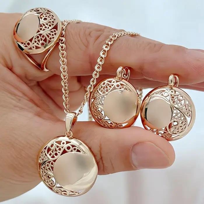 Kinel – ensemble de bijoux en Zircon naturel bleu brillant pour femmes, bague, boucles d'oreilles, c