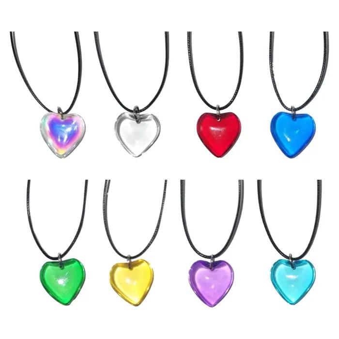 Collier pendentif grand coeur