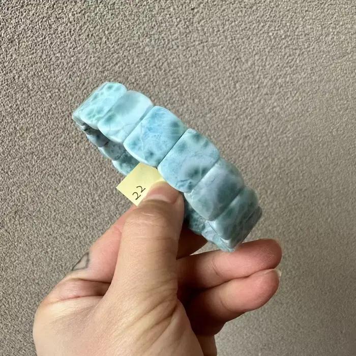 Bracelet en larimar naturel pectolite de cuivre pour femmes style sportif occasion spéciale partys occasions particulières cadeaux