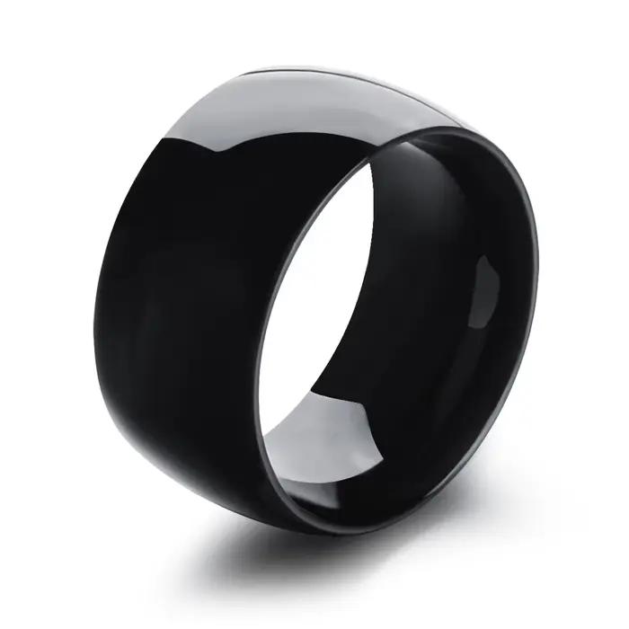 Bagues de mariage classiques Naver Fade de 12mm, couleur or, en acier inoxydable, bijoux pour hommes et femmes