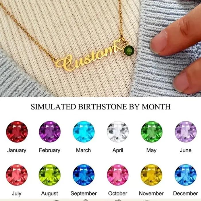 Collier élégant avec nom personnalisé pour femme