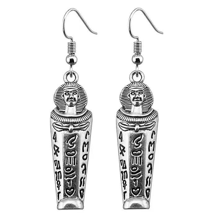 Boucles d'oreilles pendantes en argent antique vintage pour femmes