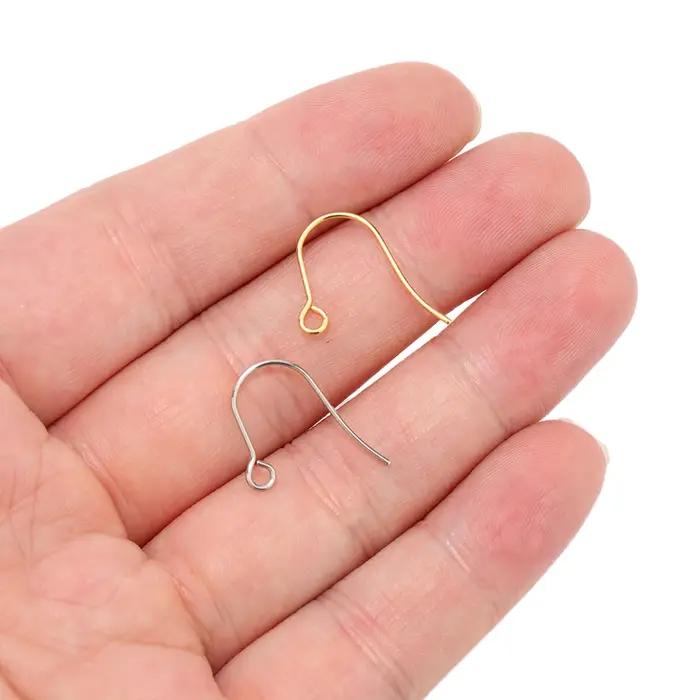 Crochets de boucles d'oreilles en acier inoxydable