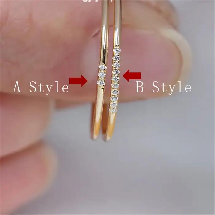 14K or rempli Zircon anneaux Knuckle